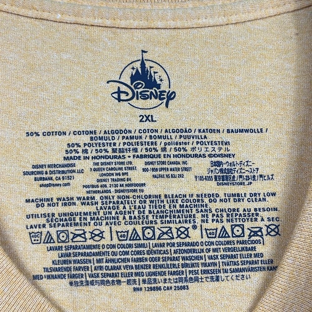 Disney Graphic Tee Short Sleeve Womens Size 2XL Hold That Thought Must Coffee - Picture 3 of 6